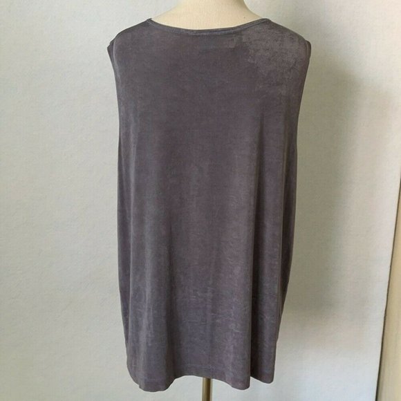 Slinky Brand Periwinkle Stretch Cami Tank Top - Picture 5 of 11